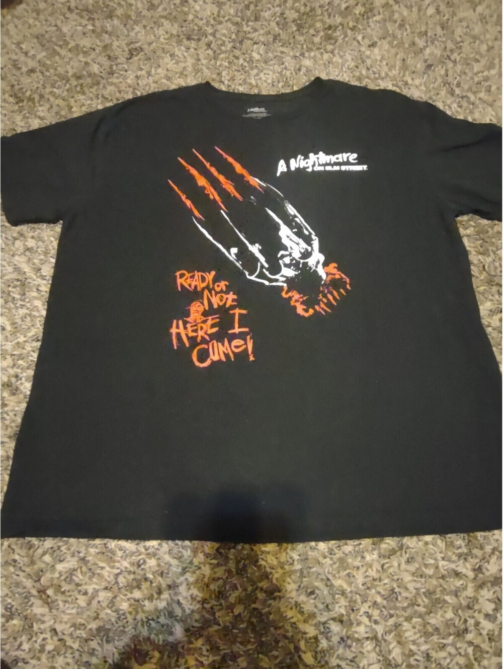 Nightmare On Elm Street Mens Ready or Not Short Sleeve T Shirt size XL